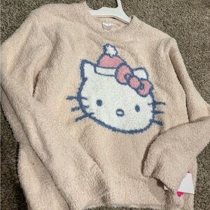 Hello Kitty Cream and Pink Cozy Sweater